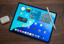 iPad Air M3 review product photo for Numerello showcasing 11-inch and 13-inch Liquid Retina displays, M3 chip, and Apple Pencil Pro callouts.