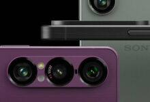 Sony Xperia 1 VII review product photo for Numerello showcasing 4K OLED display, Exmor T camera system, and 3.5mm audio jack callouts.
